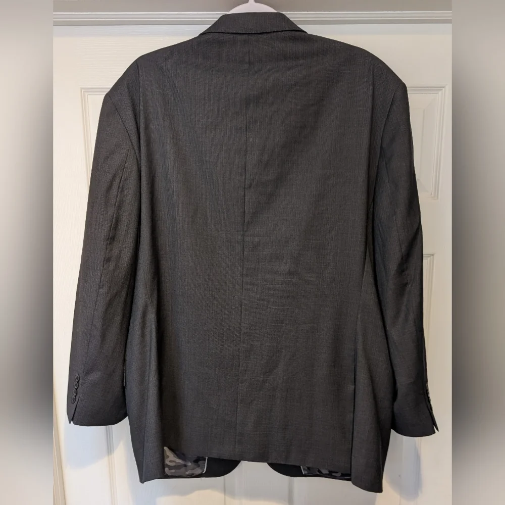 Joseph Abboud Just One Earth Dark Gray Slim Fit Blazer Sport Coat Super 120's - Picture 2 of 16